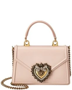 Dolce & Gabbana Votion Mini Leather Top Handle Crossbody Women