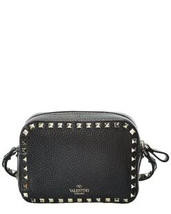 Valentino Rockstud Grainy Leather Camera Bag Women