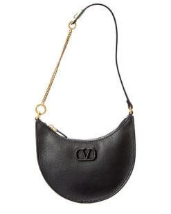 Valentino VLogo Grainy Leather Shoulder Bag Women
