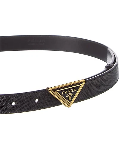 Prada Logo Saffiano Leather Belt Women - Image 2