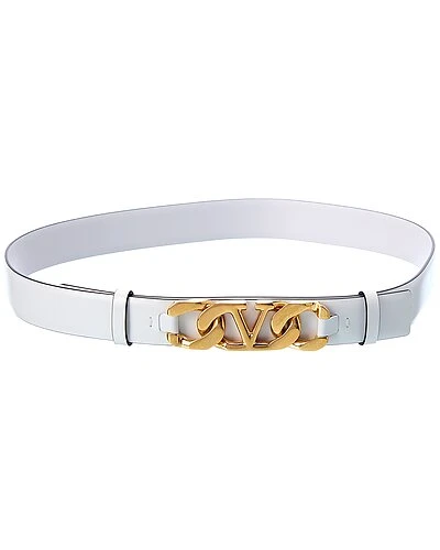 Valentino VLogo Chain 20mm Leather Belt Women