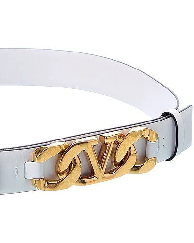 Valentino VLogo Chain 20mm Leather Belt Women - Image 2