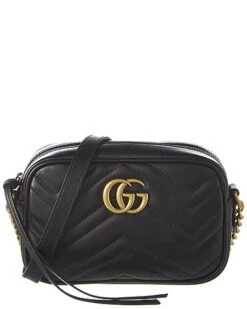 Gucci GG Marmont Mini Matelasse Leather Crossbody Camera Bag Women