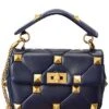 Valentino Roman Stud Medium Leather Shoulder Bag Women