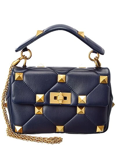 Valentino Roman Stud Medium Leather Shoulder Bag Women
