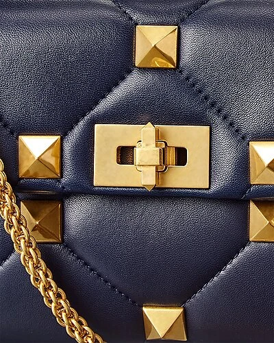 Valentino Roman Stud Medium Leather Shoulder Bag Women - Image 3