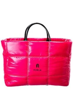 Furla Opportunity Large Leather-Trim Tote Women