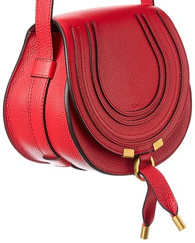 Chloé Marcie Small Leather Saddle Bag Women - Image 3