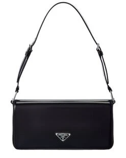 Prada Femme Brushed Leather Shoulder Bag Women