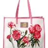 Dolce & Gabbana Floral Print Canvas & Leather Shopper Tote Women