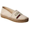 Gucci Logo Canvas Espadrille Women