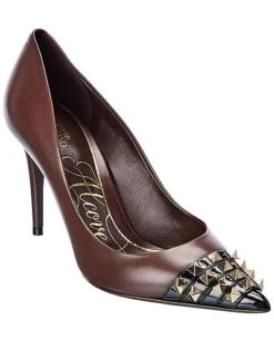 Valentino Rockstud Alcove 90 Leather Pump Women