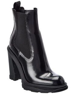 Alexander McQueen Tread Leather Chelsea Boot Women