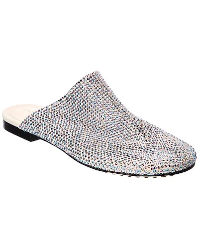 Bottega Veneta Sparkle Dot Sock Suede Slipper Women