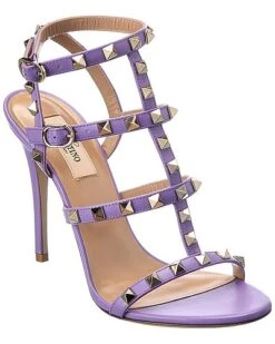 Valentino Rockstud Caged 100 Leather Sandal Women