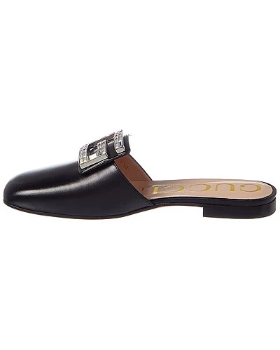 Gucci Crystal G Leather Slipper Women - Image 2