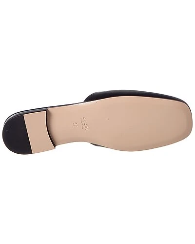 Gucci Crystal G Leather Slipper Women - Image 4