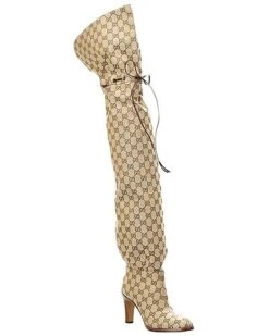 Gucci GG Canvas Over-The-Knee Boot Women