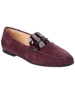 Tod's Suede & Patent Loafer Women