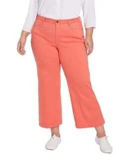 NYDJ Plus Teresa Wide Leg Ankle Jean Women