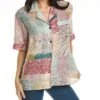 Johnny Was Marseille Garden Resort Linen Shirt Women