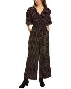 Mocked Waist Bubble Crepe Jumpsuit Women