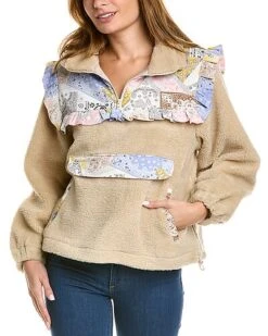 Ruffle Teddy Jacket Women