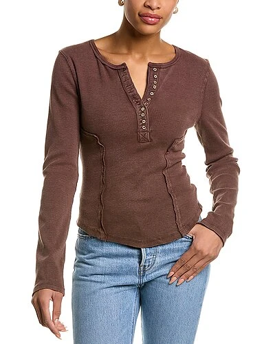FREE PEOPLE Meera Long Sleeve Henley Women