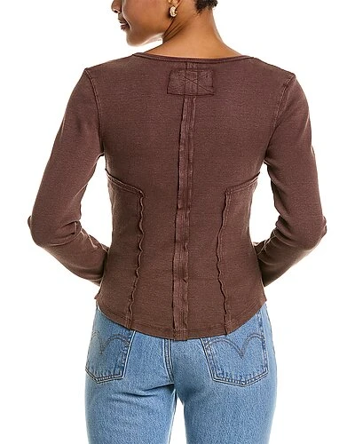 FREE PEOPLE Meera Long Sleeve Henley Women - Image 2