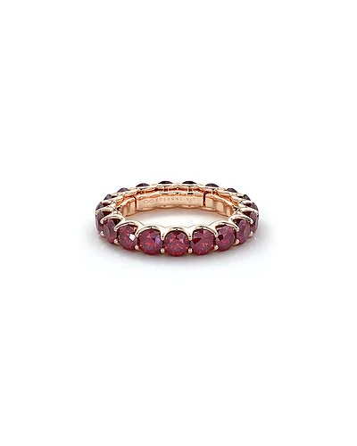 14K Rose Gold 3.60 Ct. Tw. Ruby Eternity Ring Women